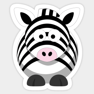 Cute Happy Zebra Sticker